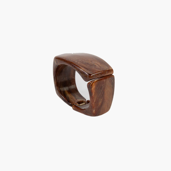 Angela caputi brazalete resina chocolate 13501