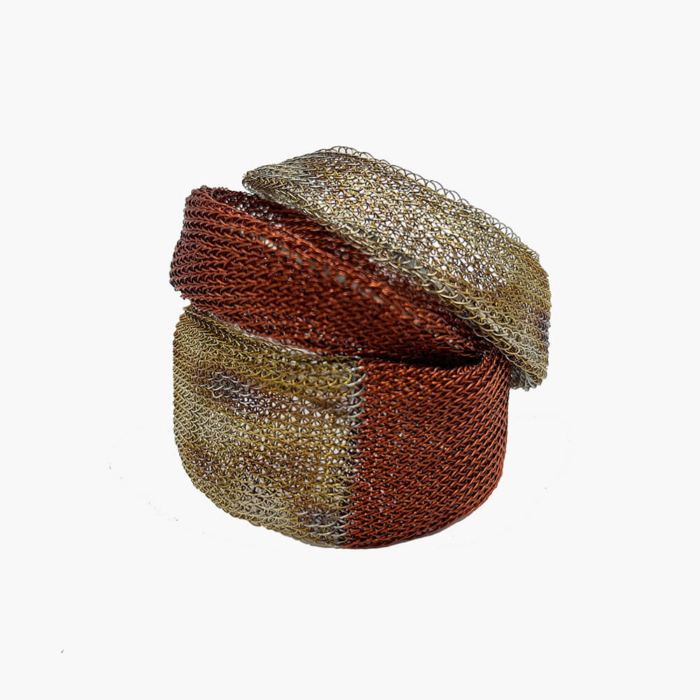 Soninke brazalete serpiente cobre y tornasol 13649